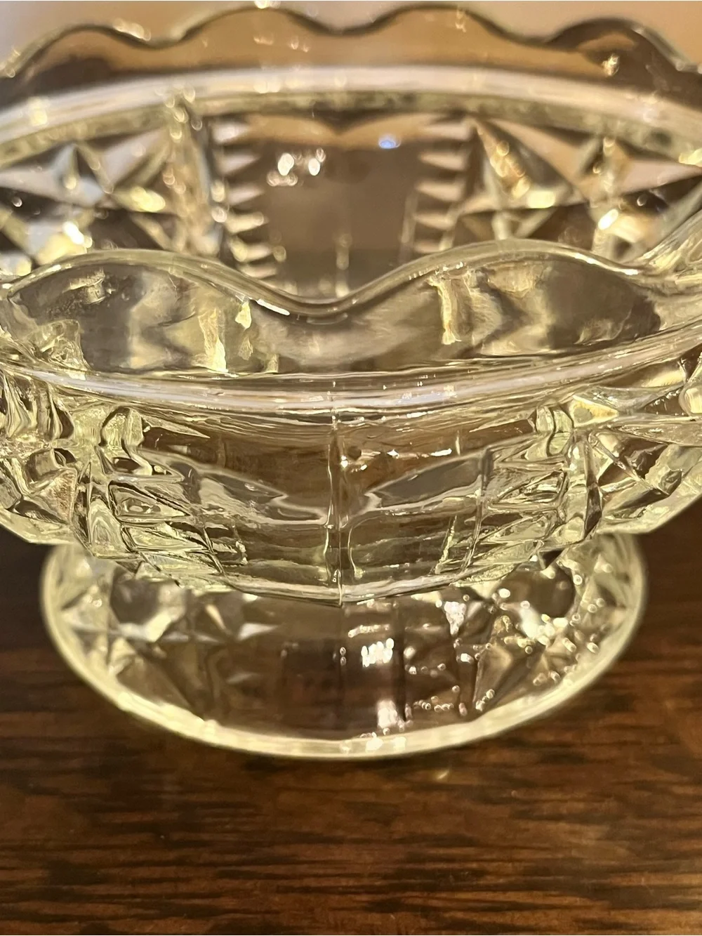 Vintage Indiana Glass Stars & Bars Fairy Lamp